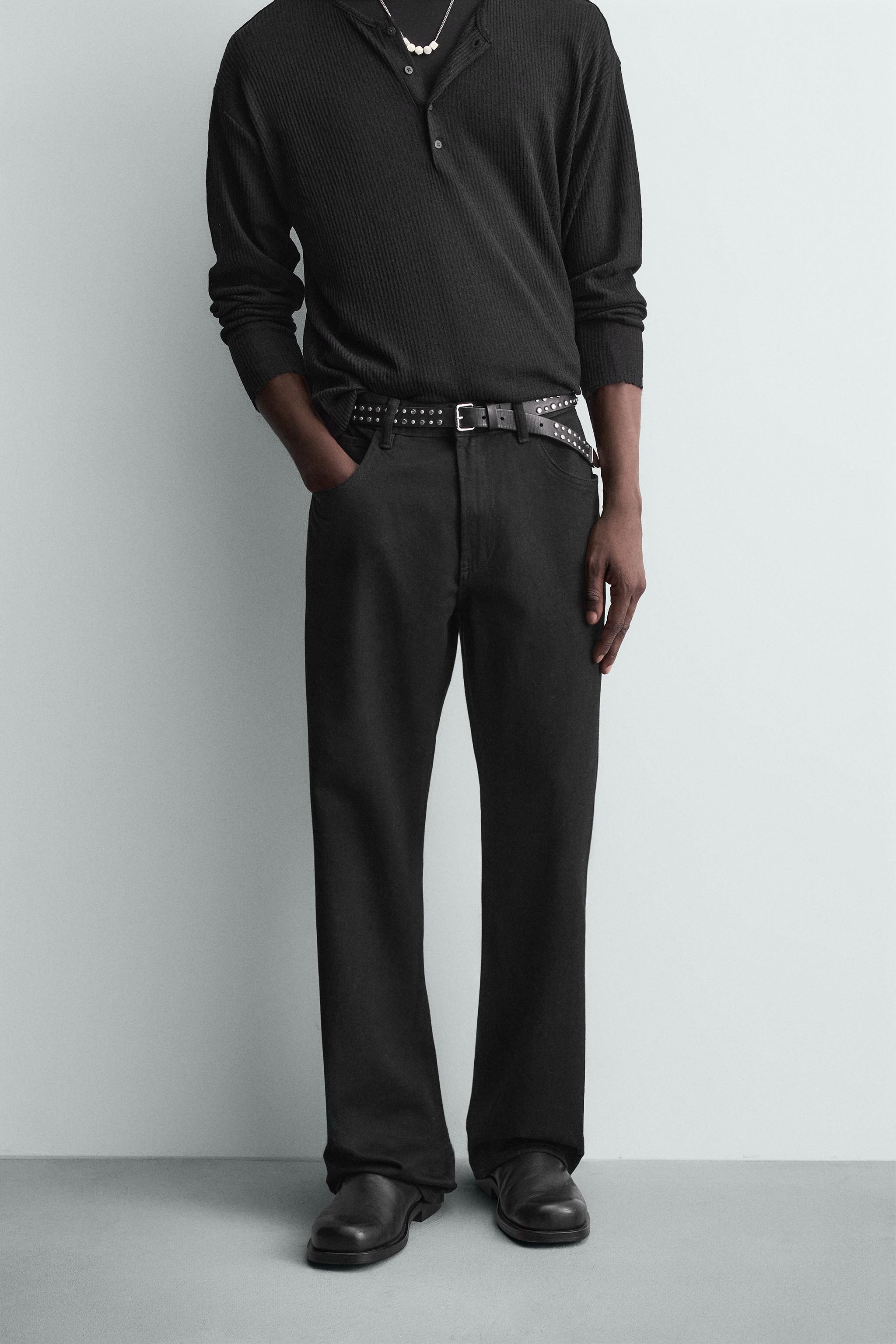 FLARE FIT JEANS WITH STUDS